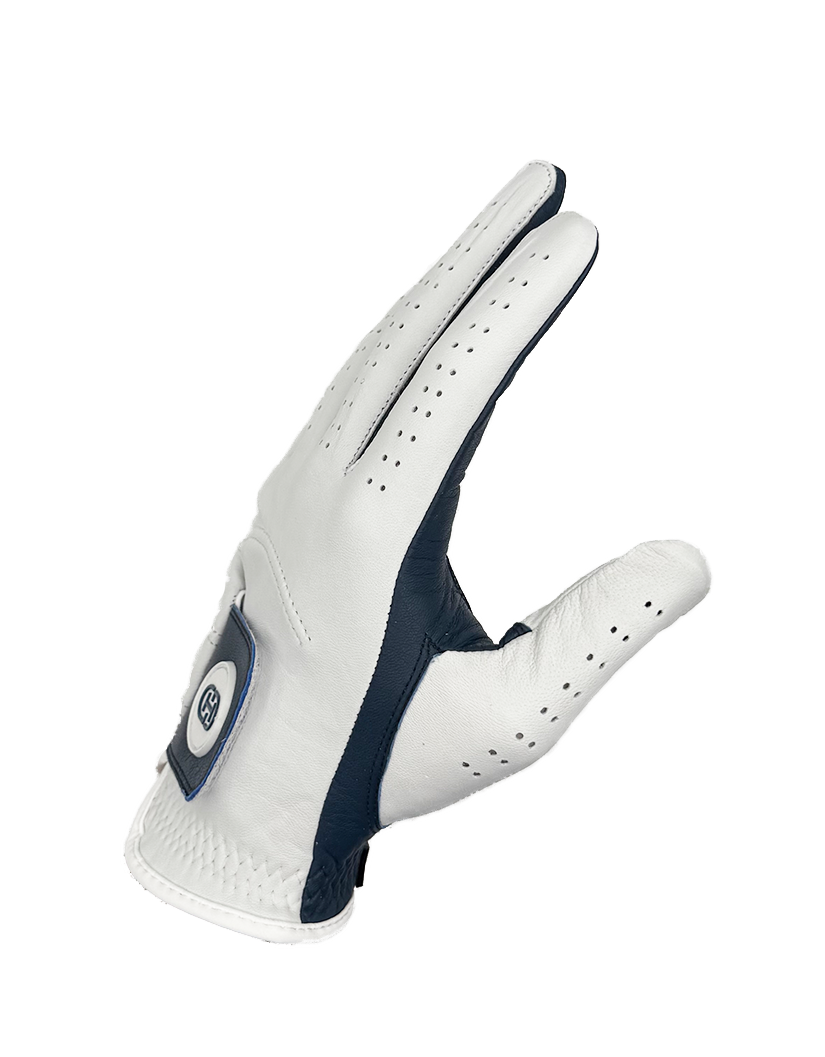 Split Shade® Men's Golf Glove | Navy Blue & White