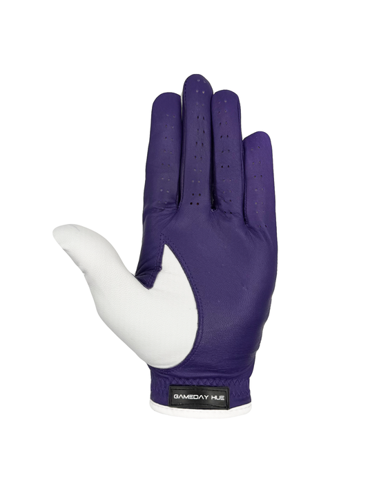 Split Shade® Men's Golf Glove | Purple & White