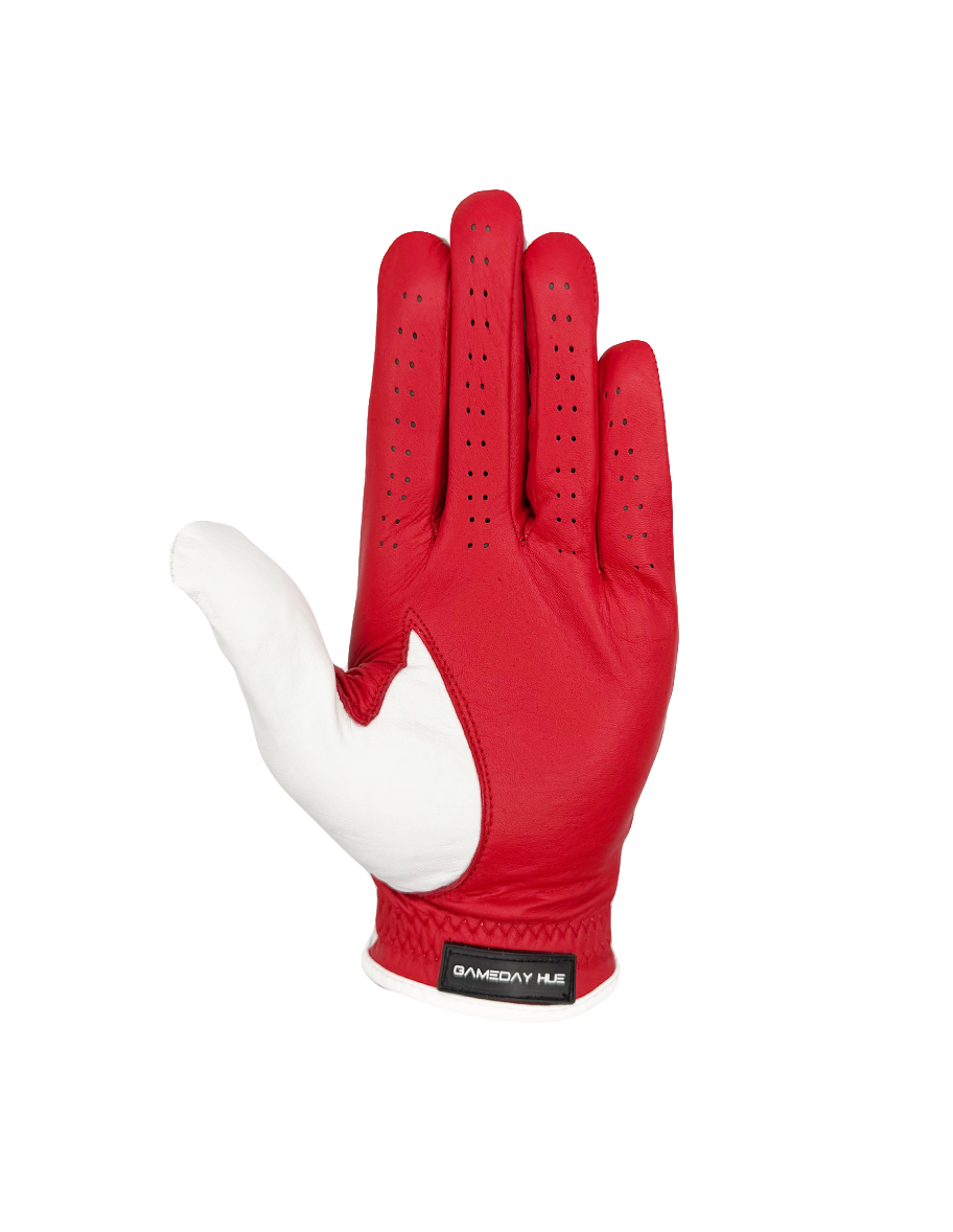 Split Shade® Men's Golf Glove | Red & White