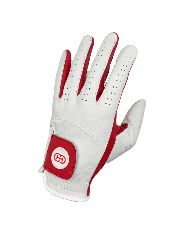 Split Shade® Men's Golf Glove | Red & White