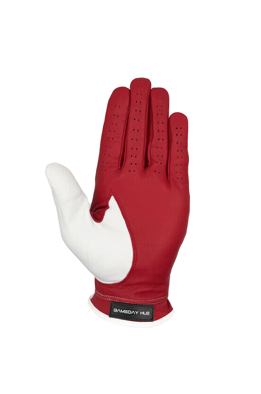 Split Shade® Men's Golf Glove | Crimson & White