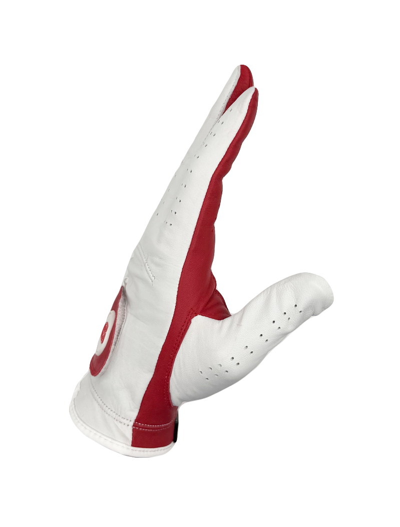 Split Shade® Men's Golf Glove | Crimson & White