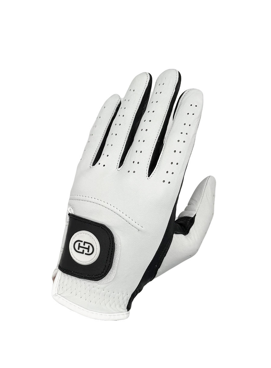 Split Shade Men's Golf Glove | Black & White