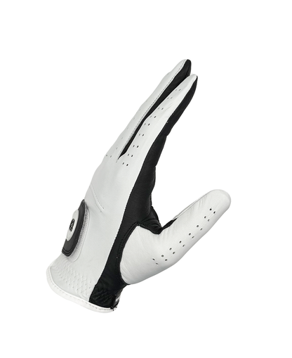 Split Shade Men's Golf Glove | Black & White