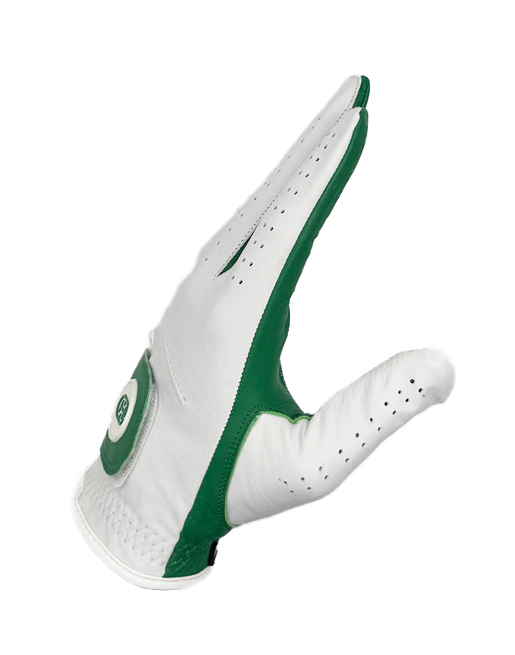 Split Shade Men's Golf Glove | Green & White