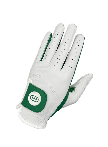 Split Shade Men's Golf Glove | Green & White