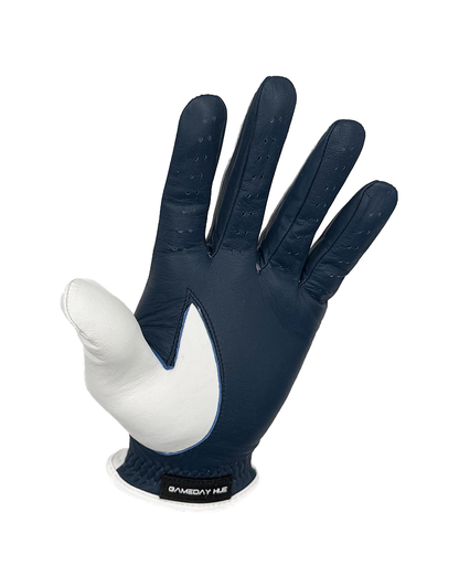 Split Shade Women's Golf Glove | Navy Blue & White