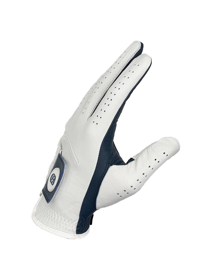 Split Shade Women's Golf Glove | Navy Blue & White