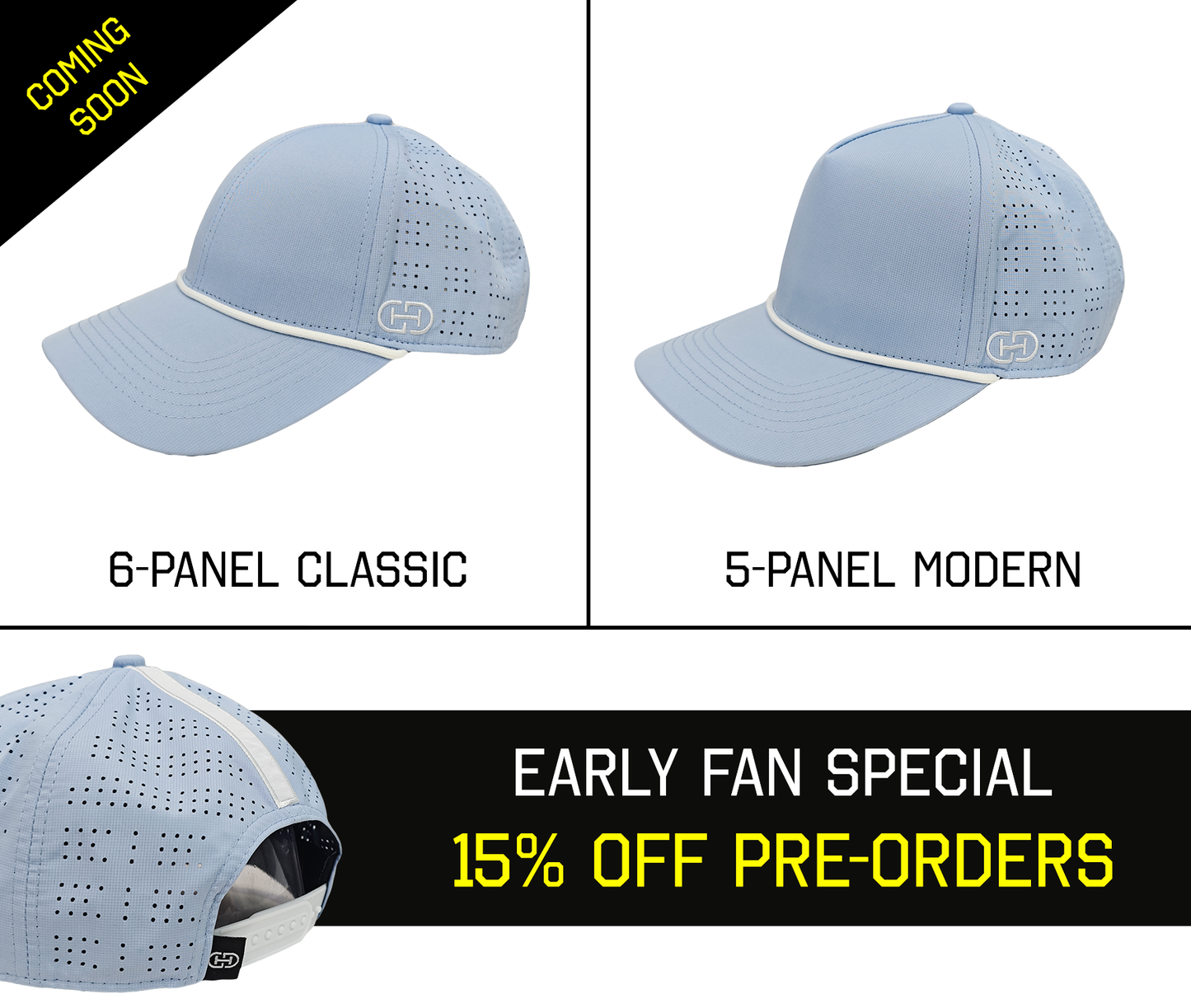 Dynamic Duo Hat | Light Blue & White