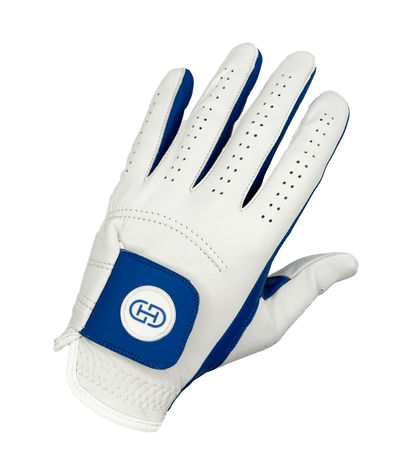 Split Shade Men's Golf Glove | Royal Blue & White