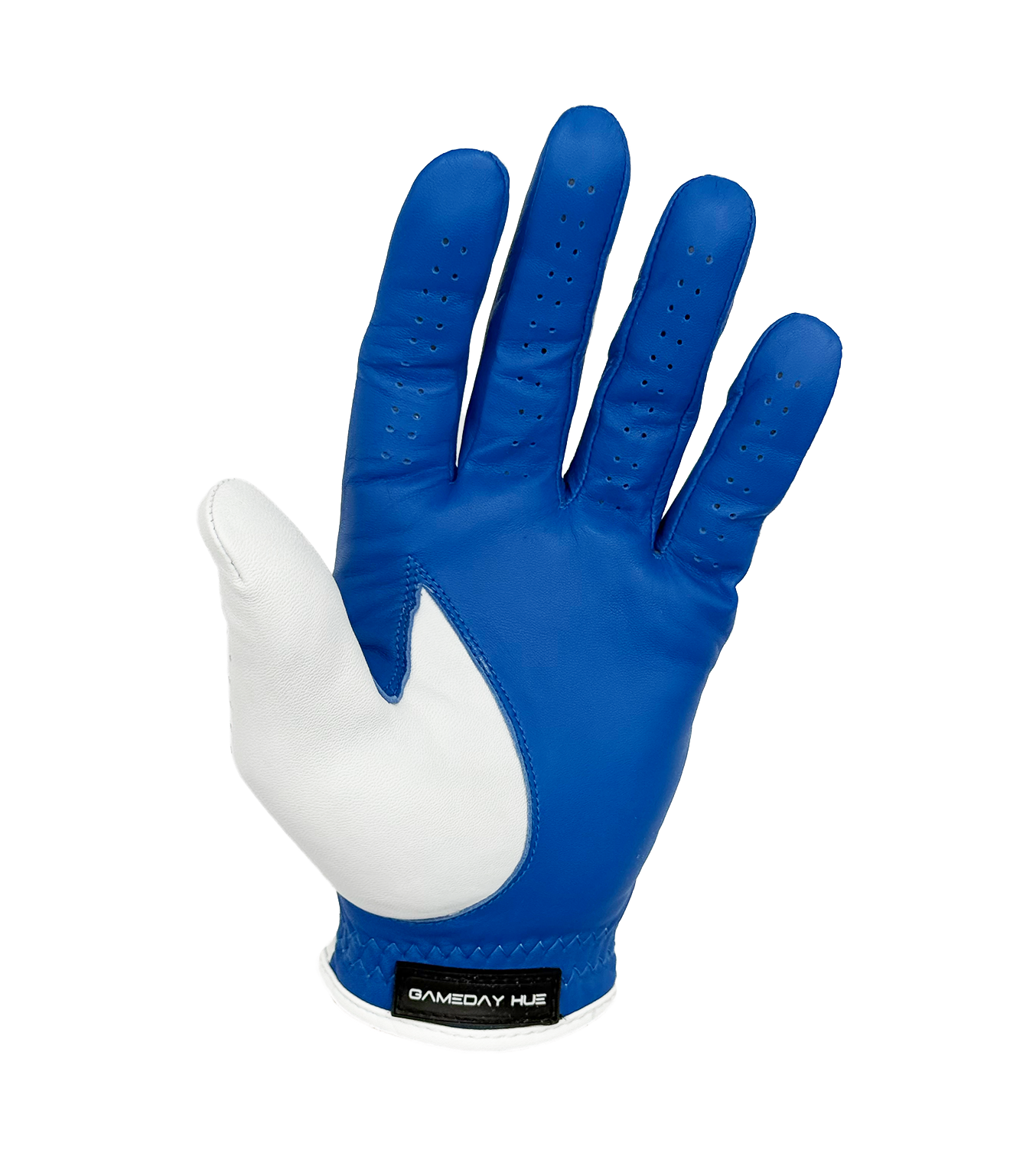 Split Shade Men's Golf Glove | Royal Blue & White